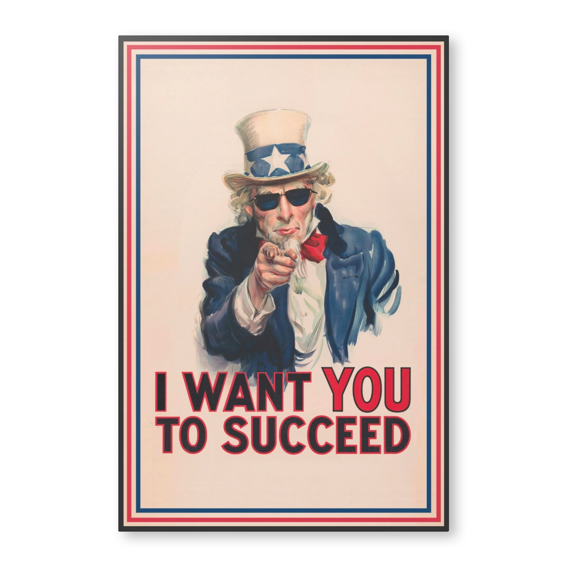 UNCLE SAM | I Want You To Succeed | Motivational Patriot Art | Canvas ...