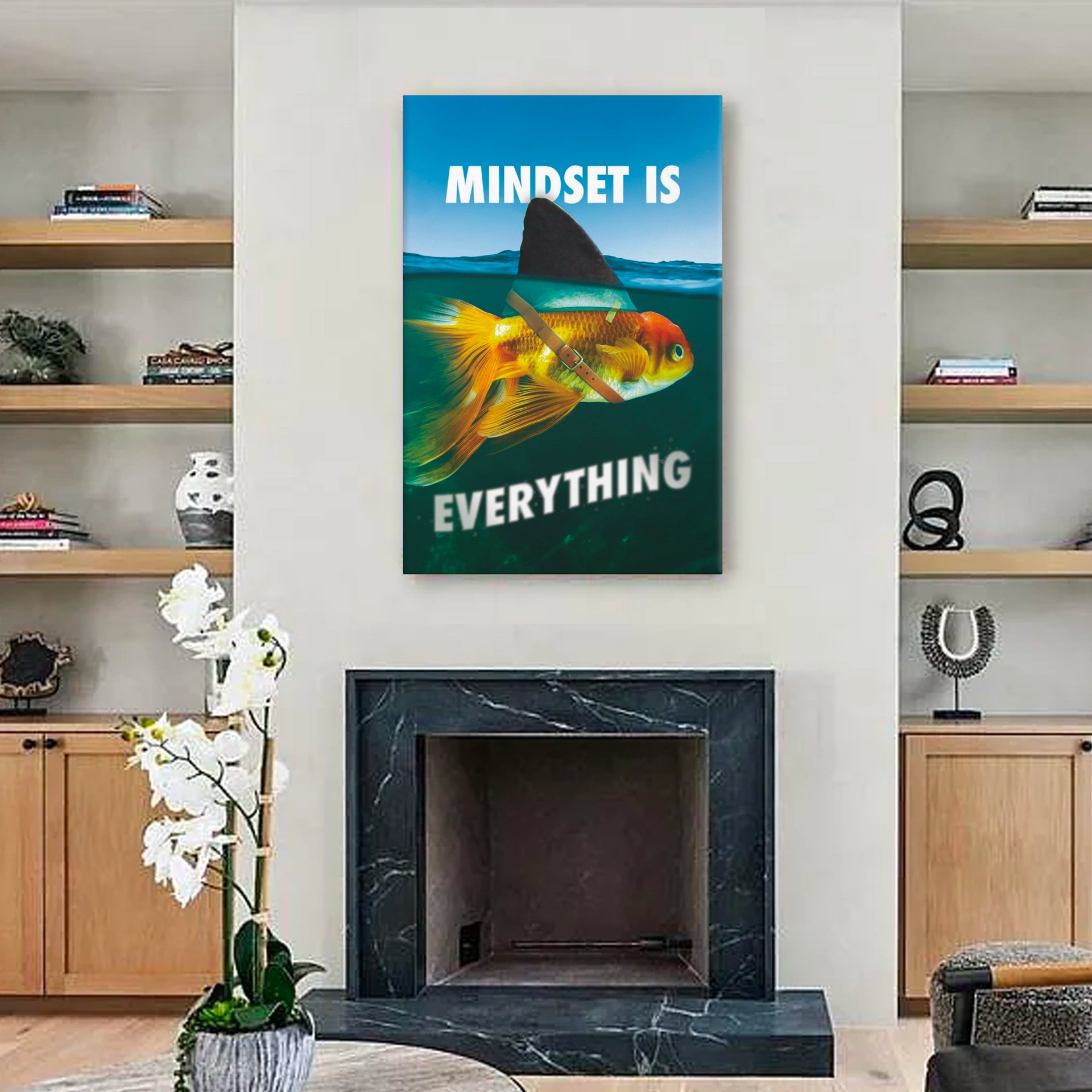 Goldfish And Office Concentration photo